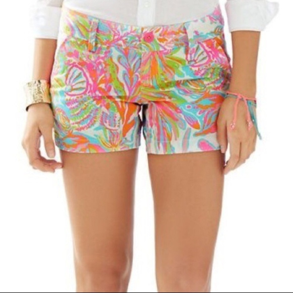 Lilly Pulitzer Callahan Shorts - Scuba to Cuba -Size 8